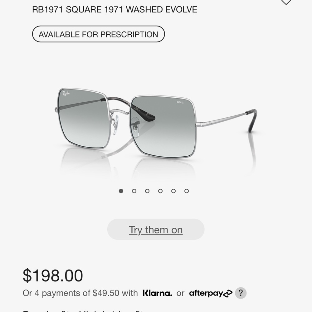 RAY-BAN
RB1971 SQUARE 1971 WASHED EVOLVE